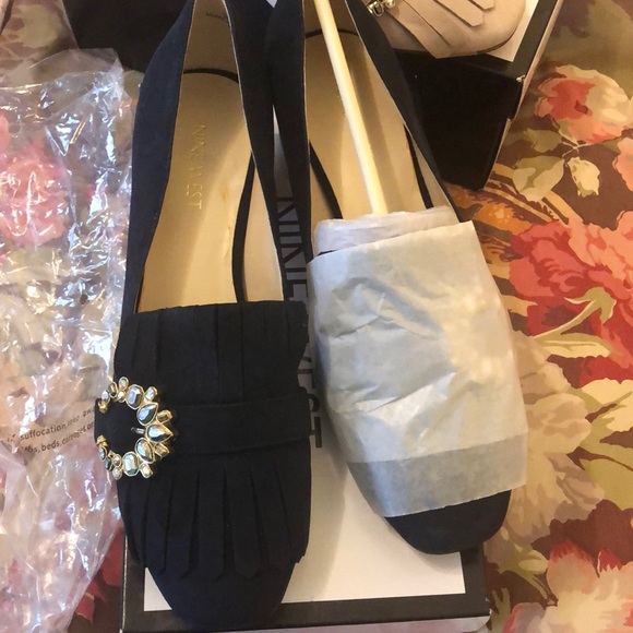 NIB NINE WEST WADLEY NAVY SZ. 9M - Picture 2 of 5